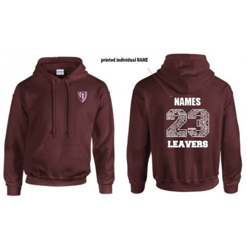 St Philip Evans Leavers Hoodie 2024 YM MAROON