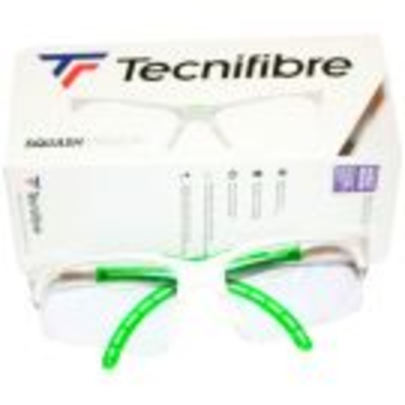 Tecnifibre Squash Glasses – White & Green | Kibi Sports