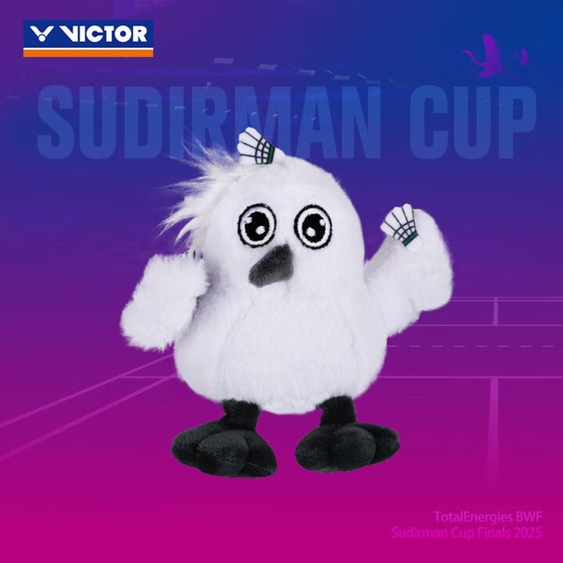 VICTOR 2025 Sudirman Cup Finals Stuffed Toy PGSC2522 A-White