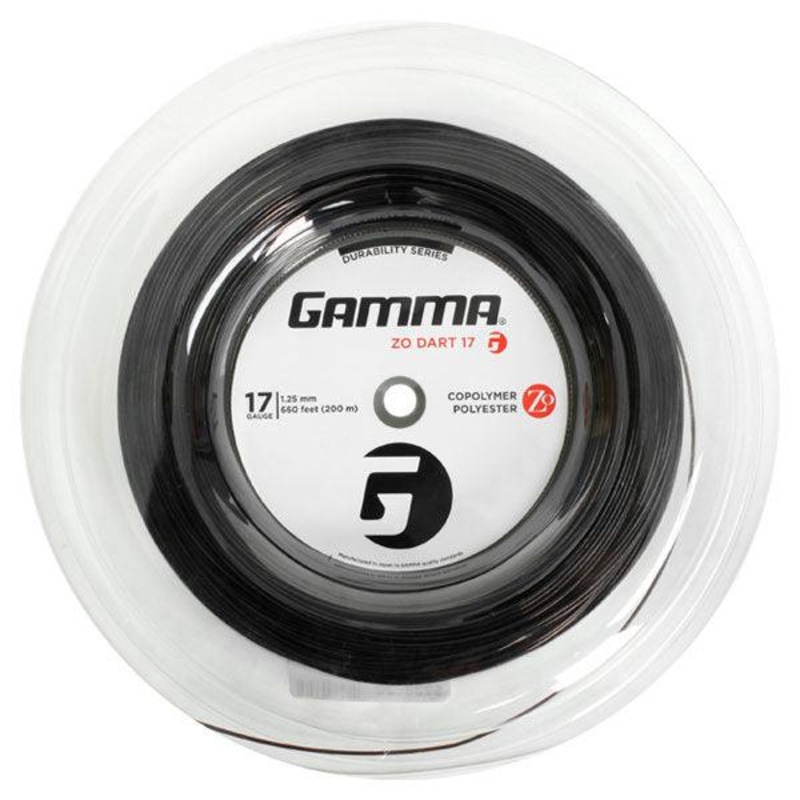 Zo Dart Black 17G Tennis String Reel