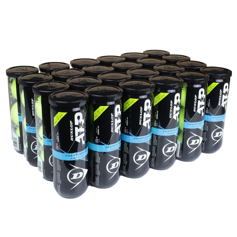 Dunlop ATP Championship Regular Duty Tennis Balls  24 Can Case
