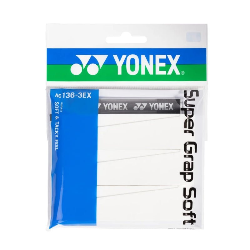 YONEX Soft Super Grip (3 Wraps) AC136-3EX – White