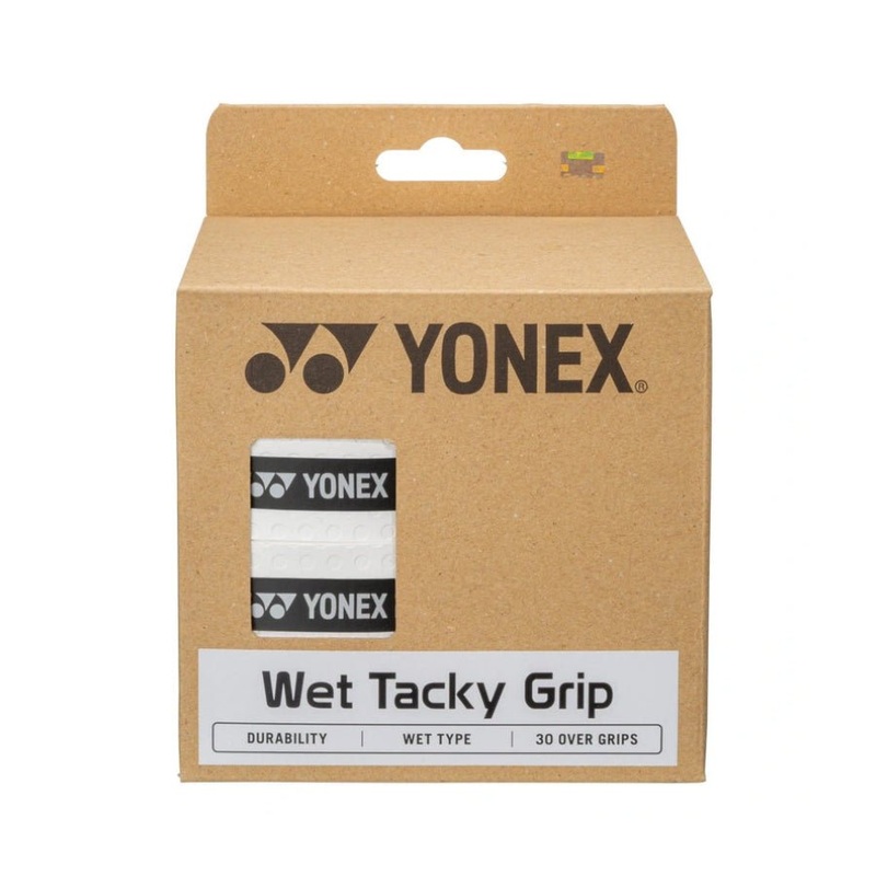 YONEX Wet Tacky Grip (30 Wraps) AC154-30 – White