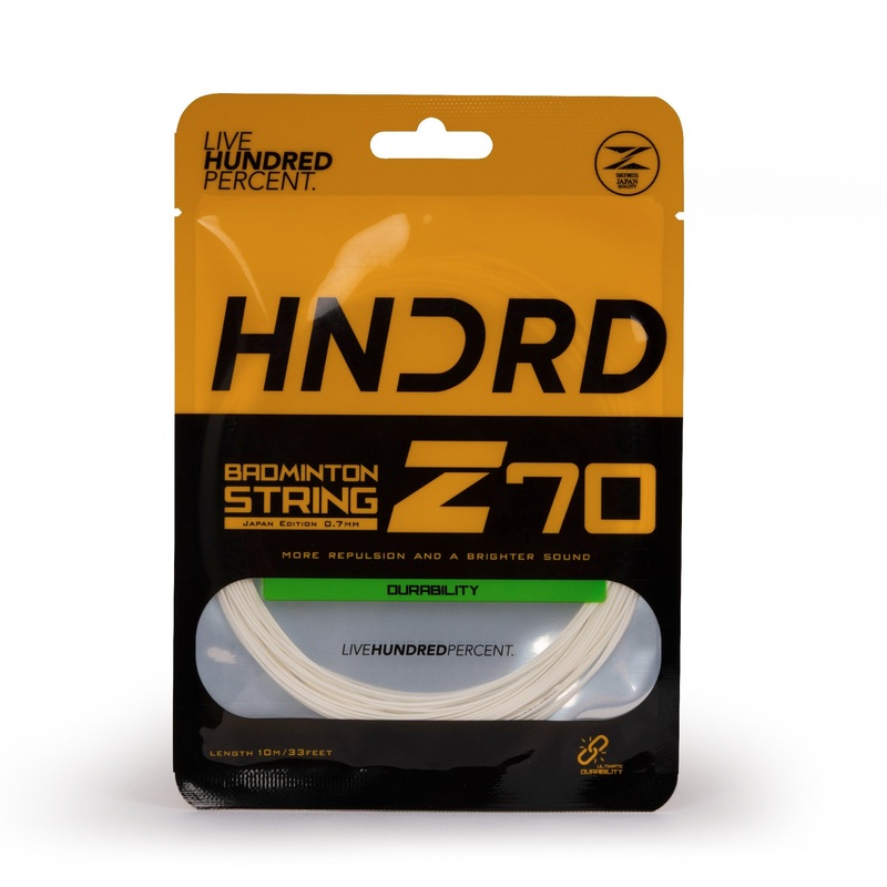 Hundred 70 Z Badminton String HBAA-2M044-1 Ice White 10m Set