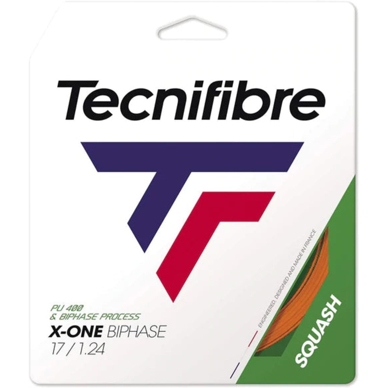 Tecnifibre X-One Biphase 17/1.24 Squash String (Orange)