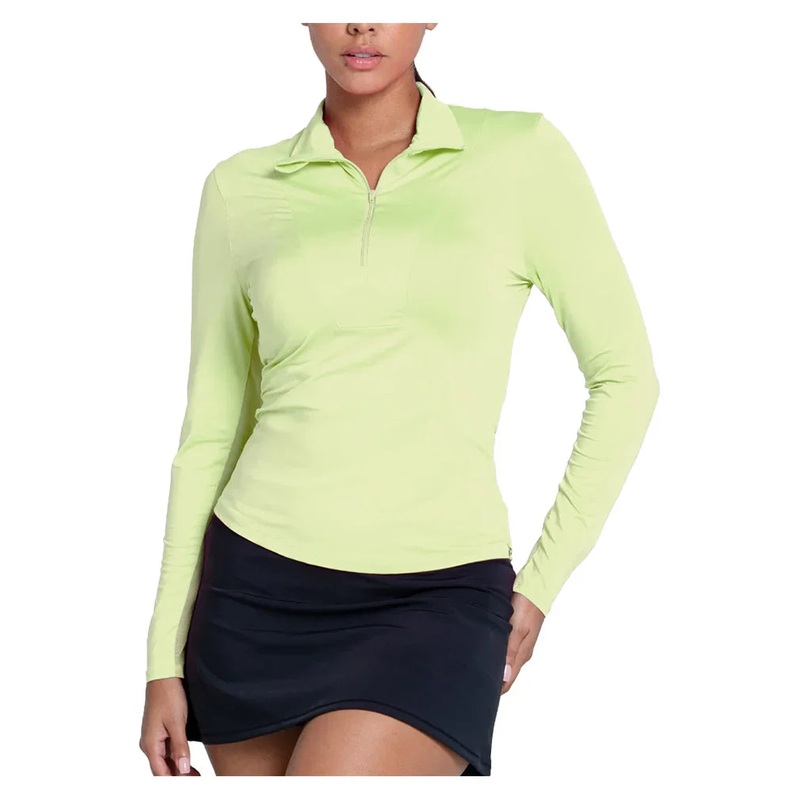 Women’s LUV Free Play Zip Long Sleeve Tennis Top Lemon Frost