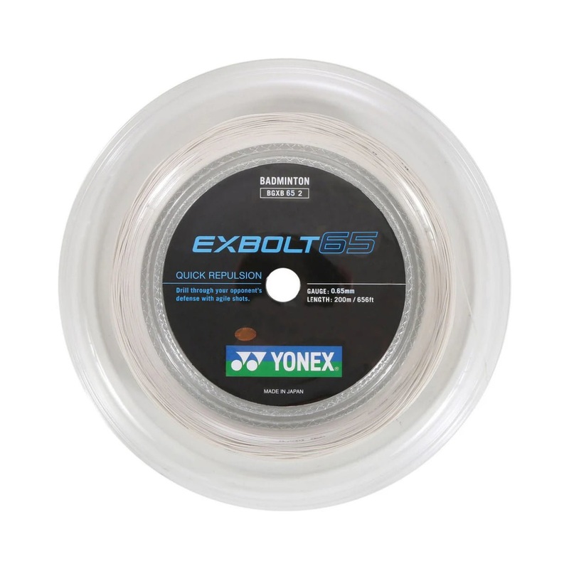 YONEX EXBOLT 65 Badminton String Coil (200m) White