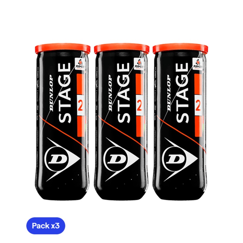 Dunlop Stage 2 Padel  Balls (Pack x3)