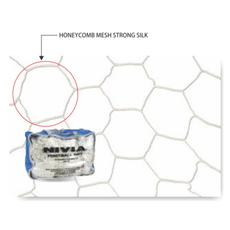 Nivia Football Net | KIBI Sports Honeycomb Mesh Strong Silk