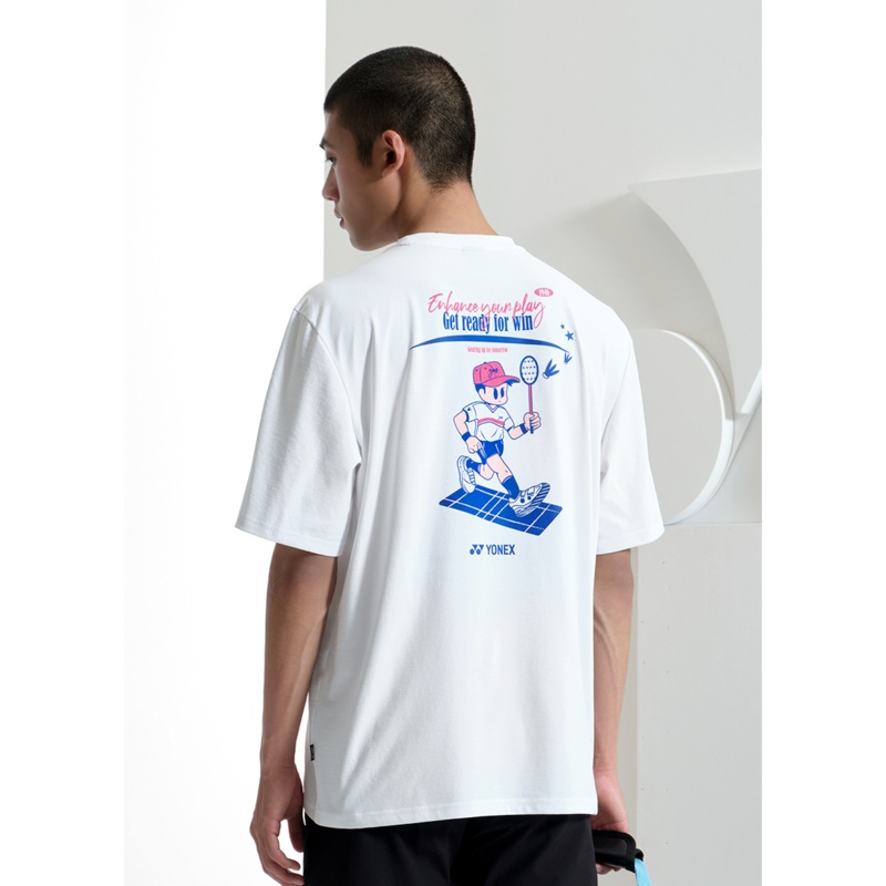YONEX UNI T-Shirt 243TS037U (OVER FIT) WHITE 85(XS)