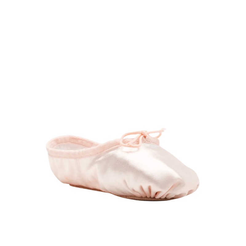 Bloch Debut Satin Ballet Shoes Junior C-Width – Pink Pink 1