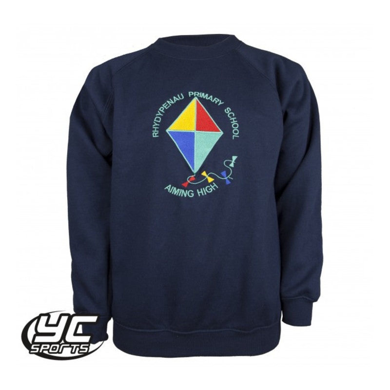 Rhydypenau Primary School Big Kite Sweatshirt (Reception, Year 1 & 2) 2/3 Years NAVY