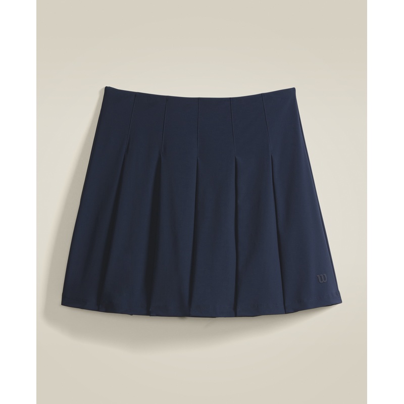 Wilson Classic Pleated Skirt Women – Navy Navy L