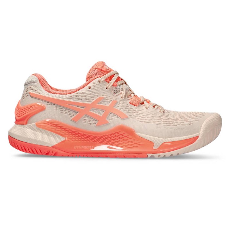 Asics Gel Resolution 9 Women’s Tennis Shoe (Pink/Sun Coral)
