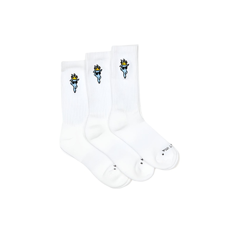 Goat USA OG Socks 3 Pack White Youth