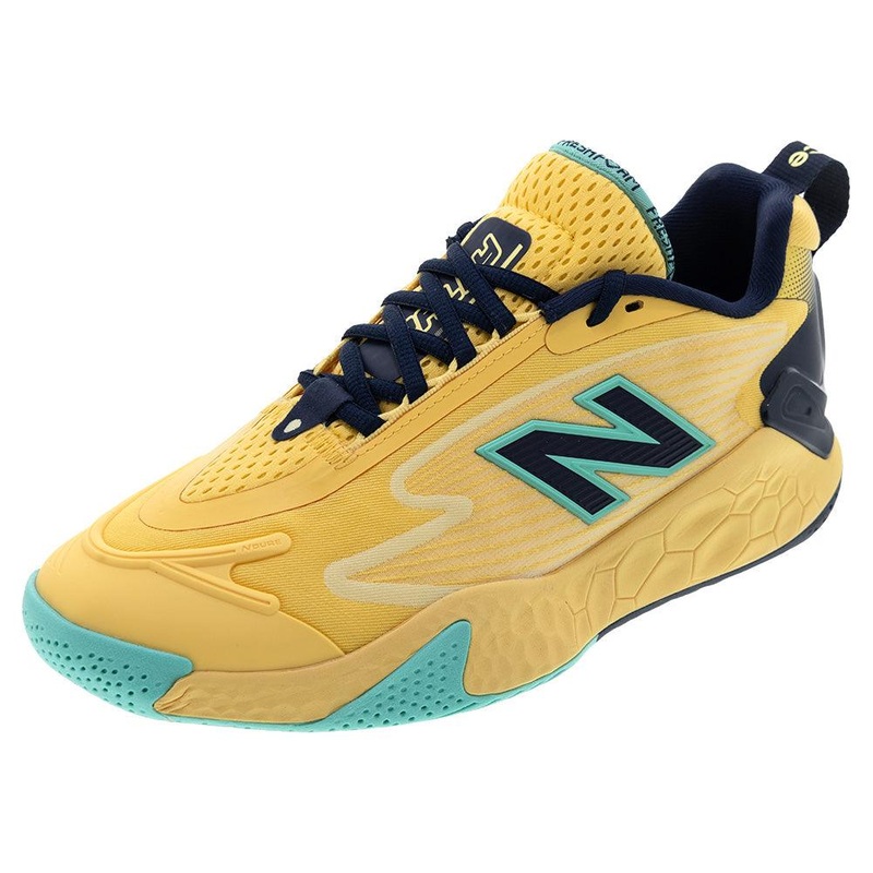 Men`s Fresh Foam X CT-Rally 2E Width Tennis Shoes Clementine and Navy