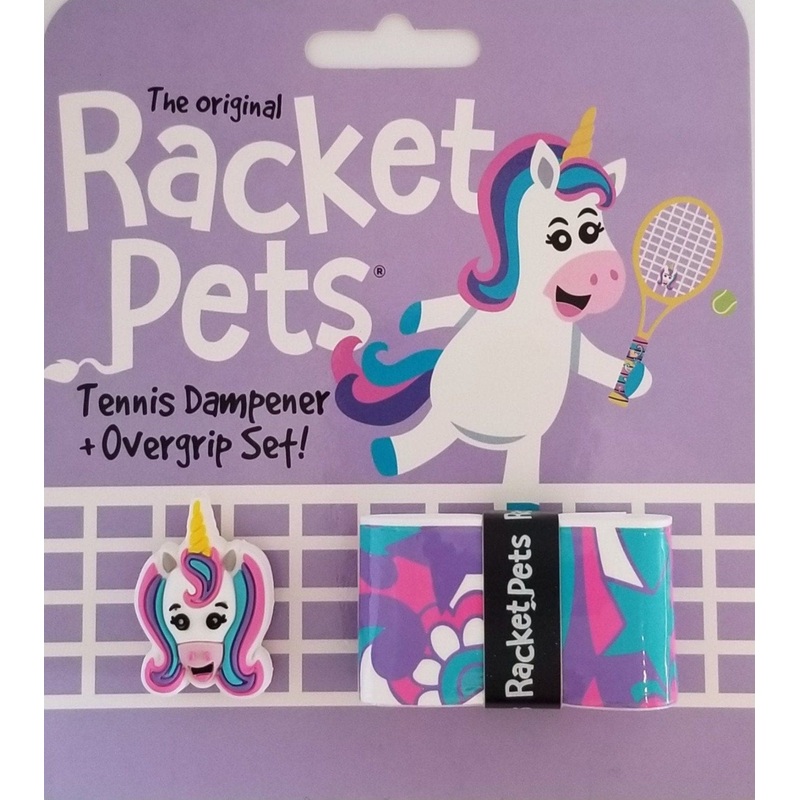 Racket Pets Unicorn Overgrip & Dampener Set