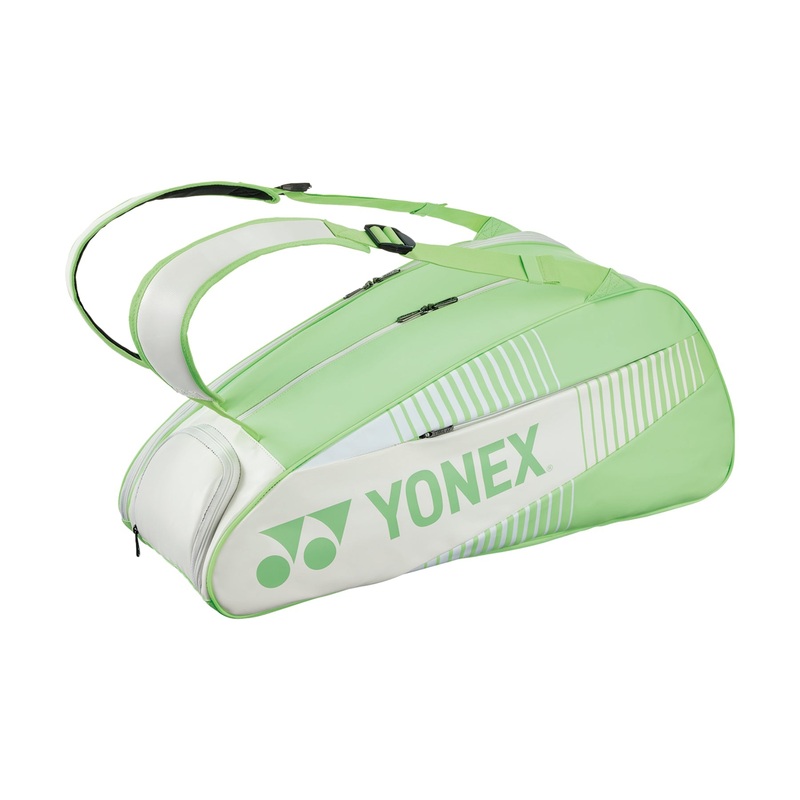 YONEX Active Badminton/Tennis Racquet Bag (6pcs) White/Green BA82426EX