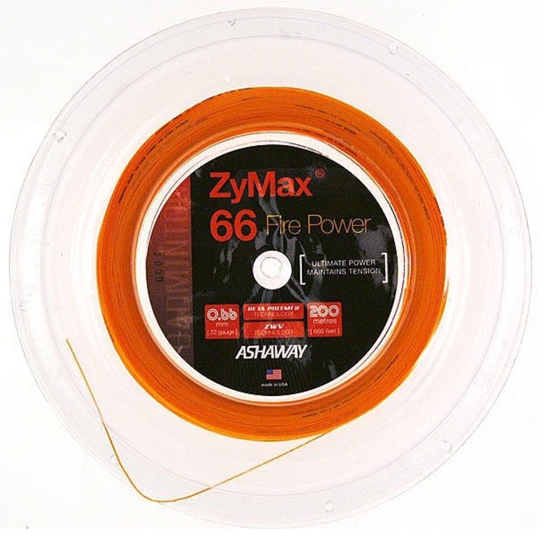 Ashaway ZyMax 66 Fire Power Reel Orange