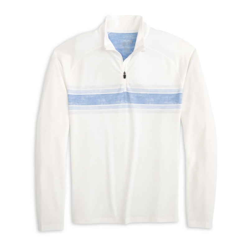 Johnnie-O Men’s Milburn 1/4 Zip White Small
