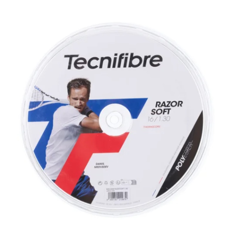Tecnifibre Razor Soft White (16G, 17G, 18G) Reel- White 16G/1.30