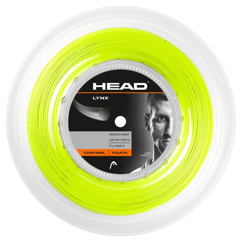 Head Lynx 17 200m Tennis String Reel YELLOW 125