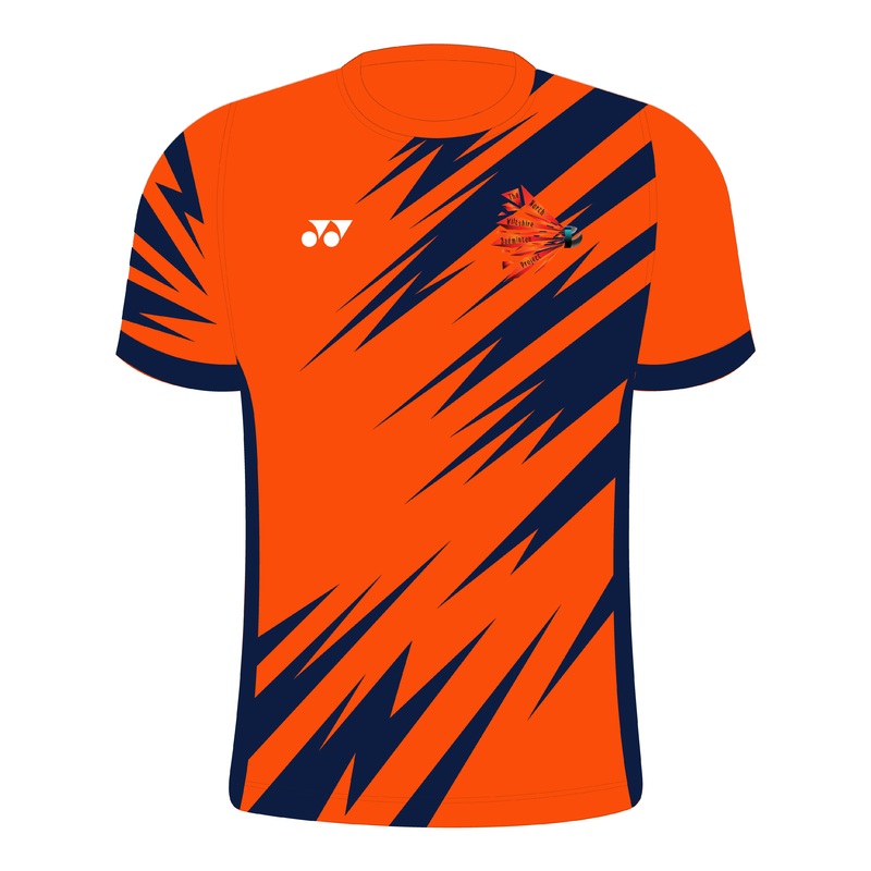 North Wiltshire T013MC Tiger Strike Crew Neck Men XS ORANGE/NAVY