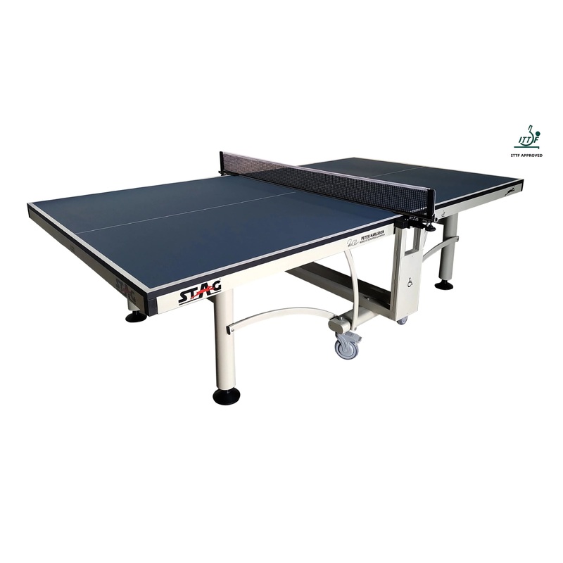 STAG GLOBAL Peter Karlsson Table Tennis Table | Kibi SPorts Black Top
