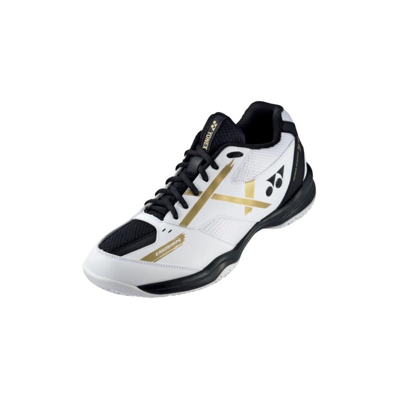 2024 Yonex Power Cushion 39 Wide Unisex Shoes (White/Gold) 2024
