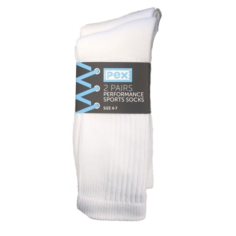 Pex Performance Sports Sock S5414 041 WHITE 6 – 8.5