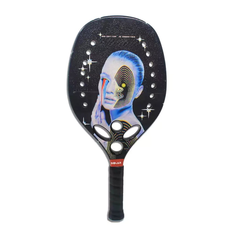 Solar Paddles TITUS Professional Beach Tennis Racket with Grit Treatment