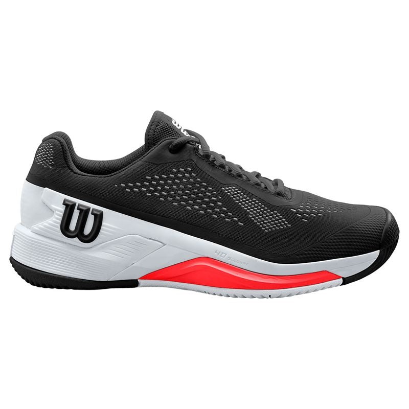 Wilson Men’s Rush Pro 4.0 Tennis Shoes Black White