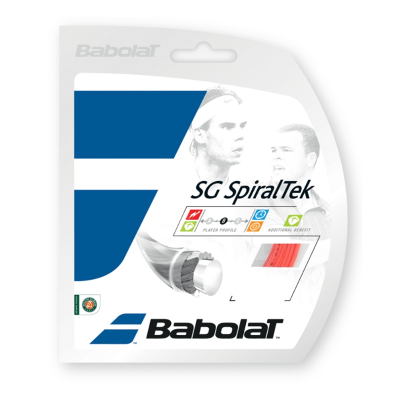 Babolat Spiraltek 16/1.30 Tennis String (Red)