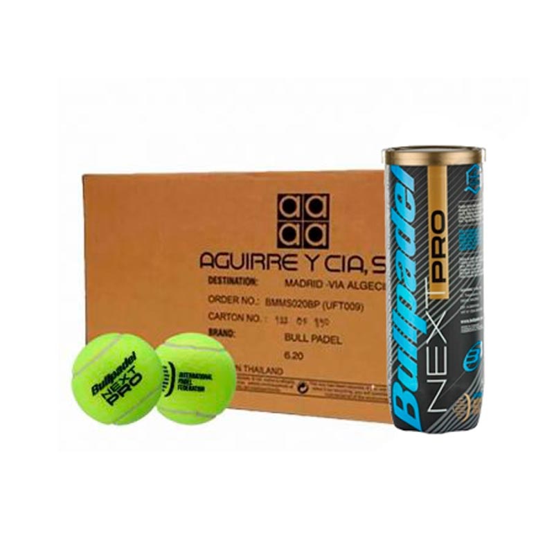 Cajon 72 Pelotas – 24 Botes de 3 uds – Bullpadel FIP Next Pro