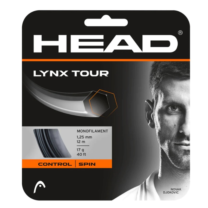 Head Lynx Tour 17/1.25 Tennis String Black