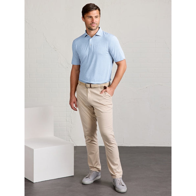 Tasc Men’s Cloud Performance Polo – Tiles Blue Topaz Tiles-489 Small
