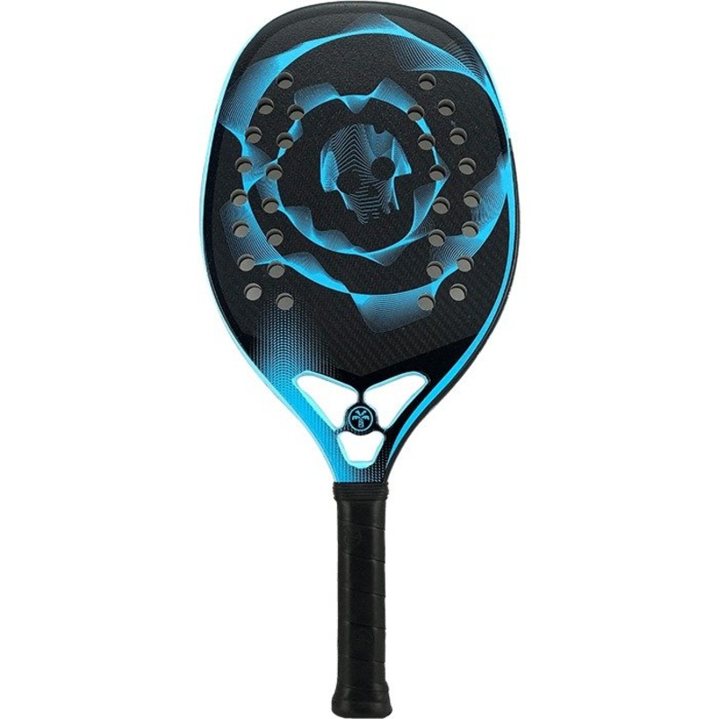 Turquoise BLACK DEATH 10.3 BLUE 2022 Professional Beach Tennis Paddle
