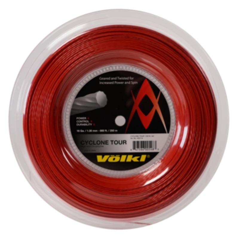 Volkl Cyclone Tour 16 /1.30 Tennis String Reel (Red)