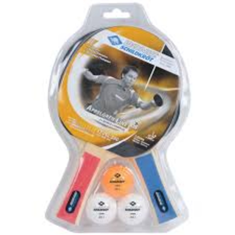 Appelgren 300 Table Tennis Paddle & Balls Set (M788634) RED/BLUE OS