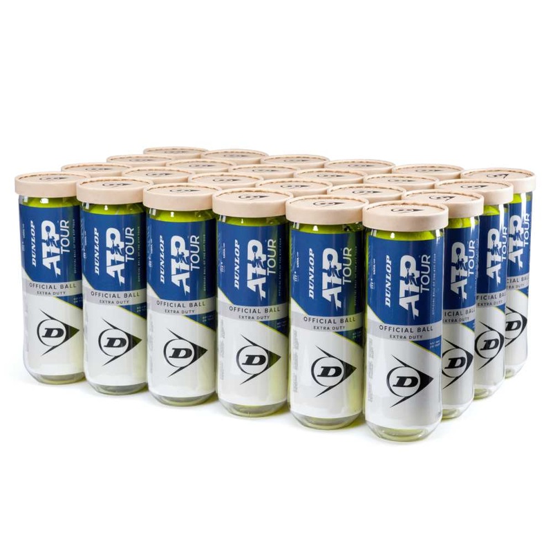 Dunlop ATP Tour Extra Duty Tennis Ball –  24 Can Case