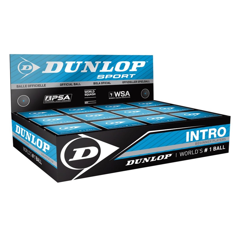 Dunlop Intro Squash Ball x12 700105 BLUE OS