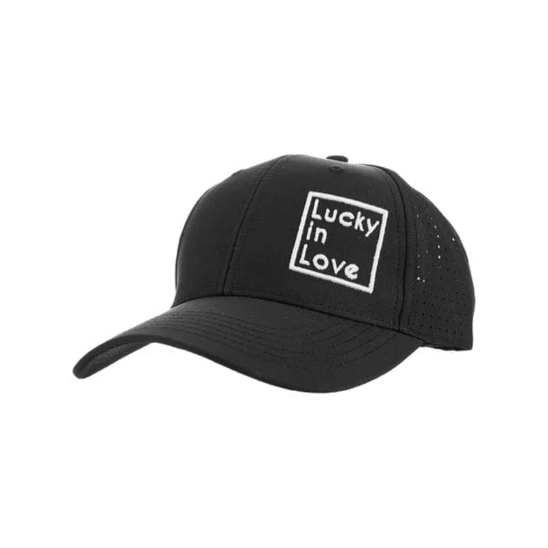 Lucky in Love Laser Cut Tennis Hat